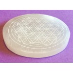 Selenite Large Charging Plate Mandala